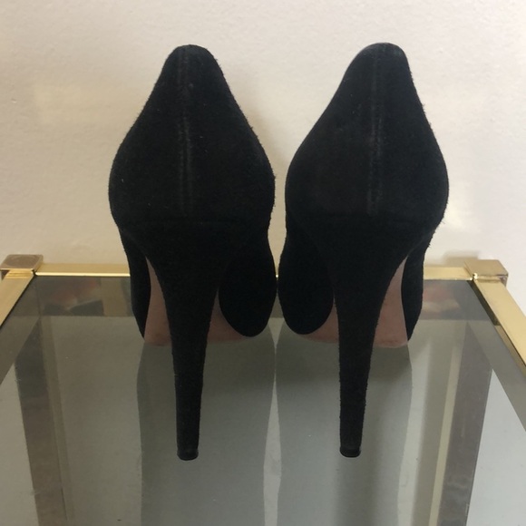 Prada black suede 5inch stiletto pump size 9 - Picture 4 of 12